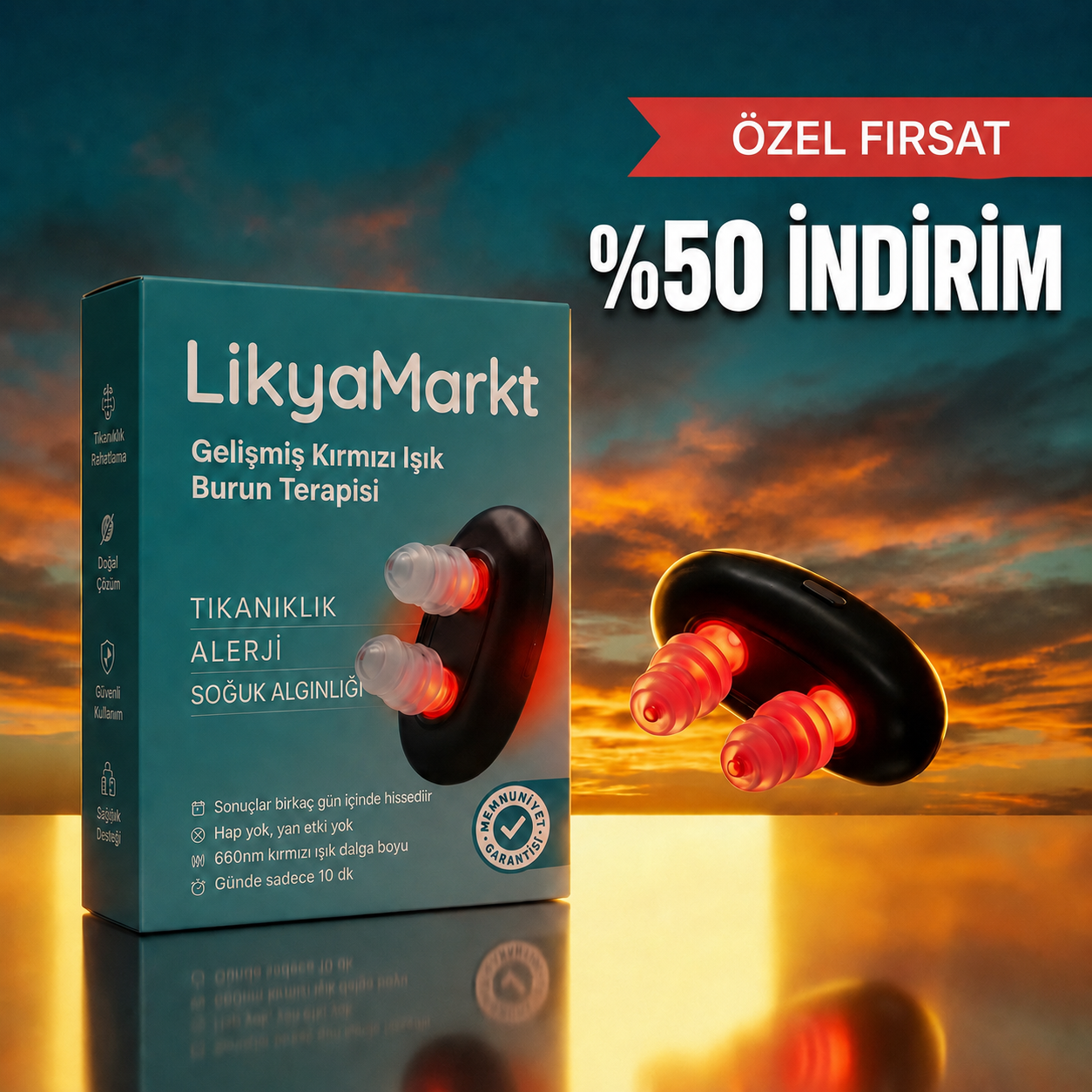 LikyaMarkt™ | Nazal Kırmızı Işık Terapi Cihazı