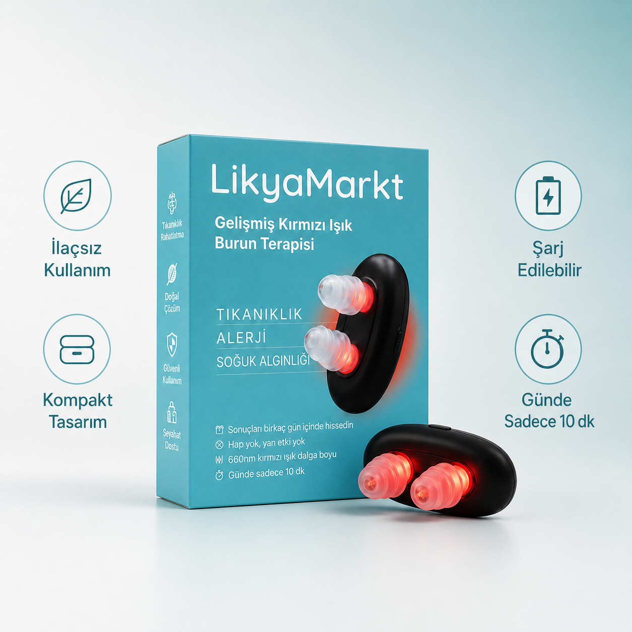 LikyaMarkt™ | Nazal Kırmızı Işık Terapi Cihazı