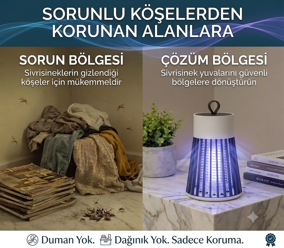LikyaMarkt™ | Kablosuz Masaüstü Sinek ve Böcek Öldürücü
