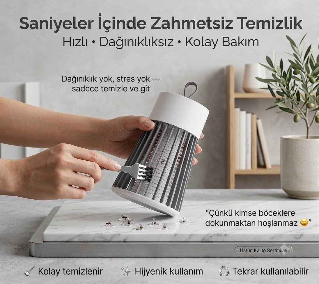 LikyaMarkt™ | Kablosuz Masaüstü Sinek ve Böcek Öldürücü