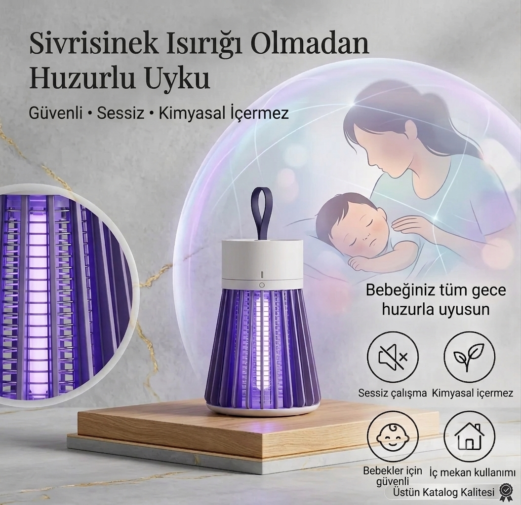 LikyaMarkt™ | Kablosuz Masaüstü Sinek ve Böcek Öldürücü